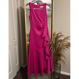 Eliza J Pink Midi Dress size 2